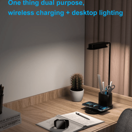 Led Multi Function Mobile Phone Wireless Charging Desk Lamp Bedroom Table Lamp Induction Night Light 4