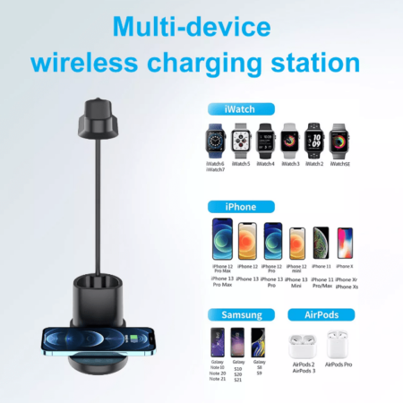 Led Multi Function Mobile Phone Wireless Charging Desk Lamp Bedroom Table Lamp Induction Night Light 6