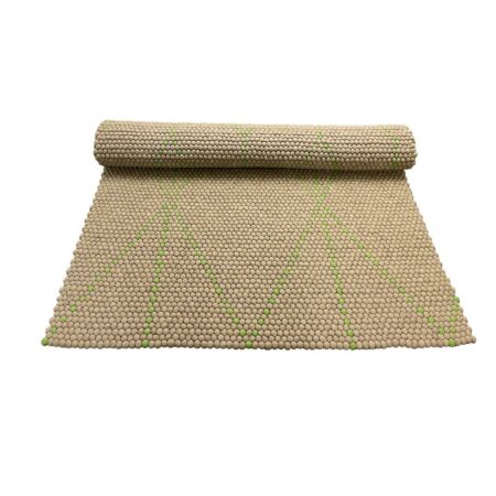 Tæppe i 100% ren Nepal uld - grå - 210 x 140 cm