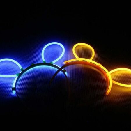 Hårbånd m/Ører -Selvlysende glow stick