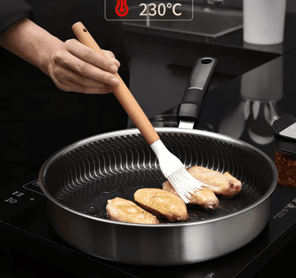 Silicone kitchenware set with wooden handle 6