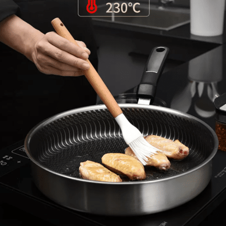 Silicone kitchenware set with wooden handle 6