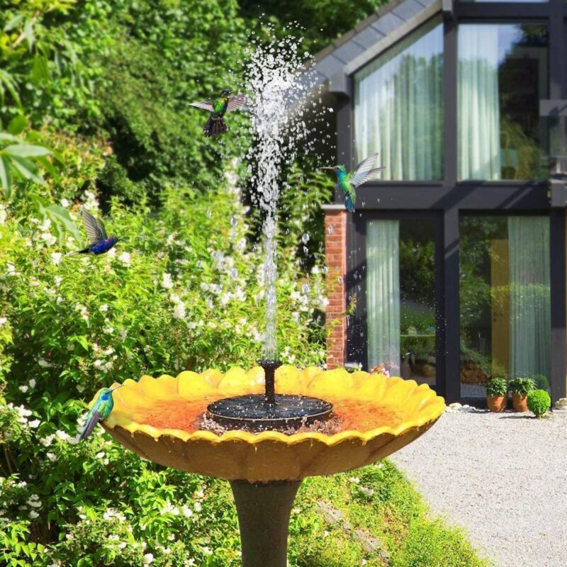 Solar Powered Water Fountain 4