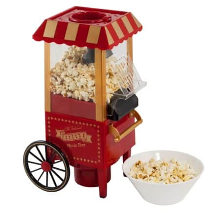 Retro Popcorn Maskine m/hjul (lav popcorn uden olie)