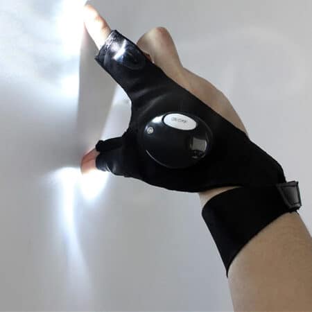 Handsker med indbygget LED-lys