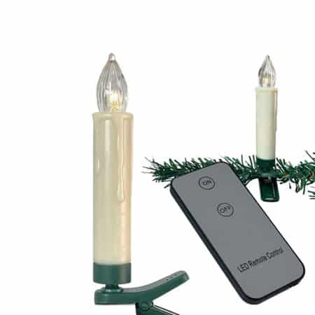 Trådløs LED juletræslys (10
