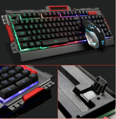 LED tastatur og mus mobilholder (metal design og