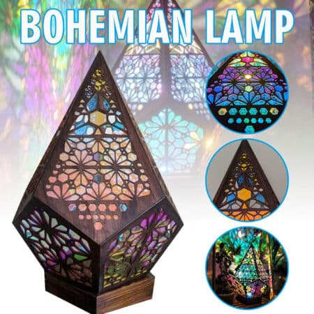 Bohemian Stjerneprojektor (Farverig LED lampe)