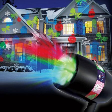 LED Udendørs projektor - Magic Light - med 12 flotte motiver