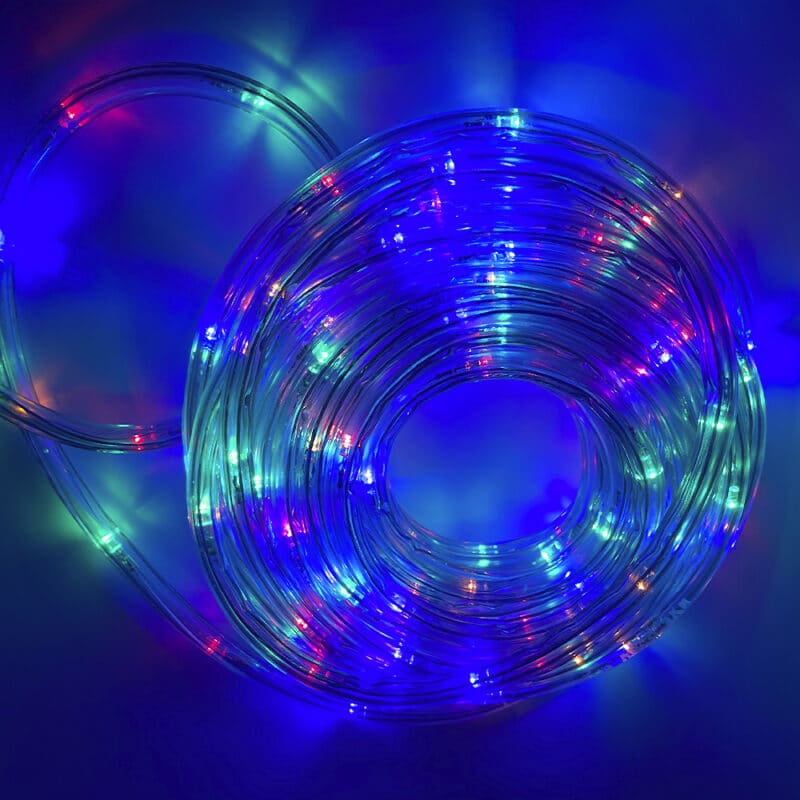 LED lysslange 10 meter - multifarvet - 8 funktioner