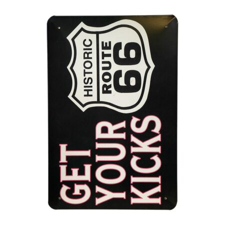 Metalskilt - Route 66 Get Your Kicks