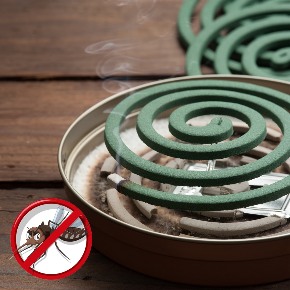 Mygge- insektspiral – 10 stk. pakke inkl. holder