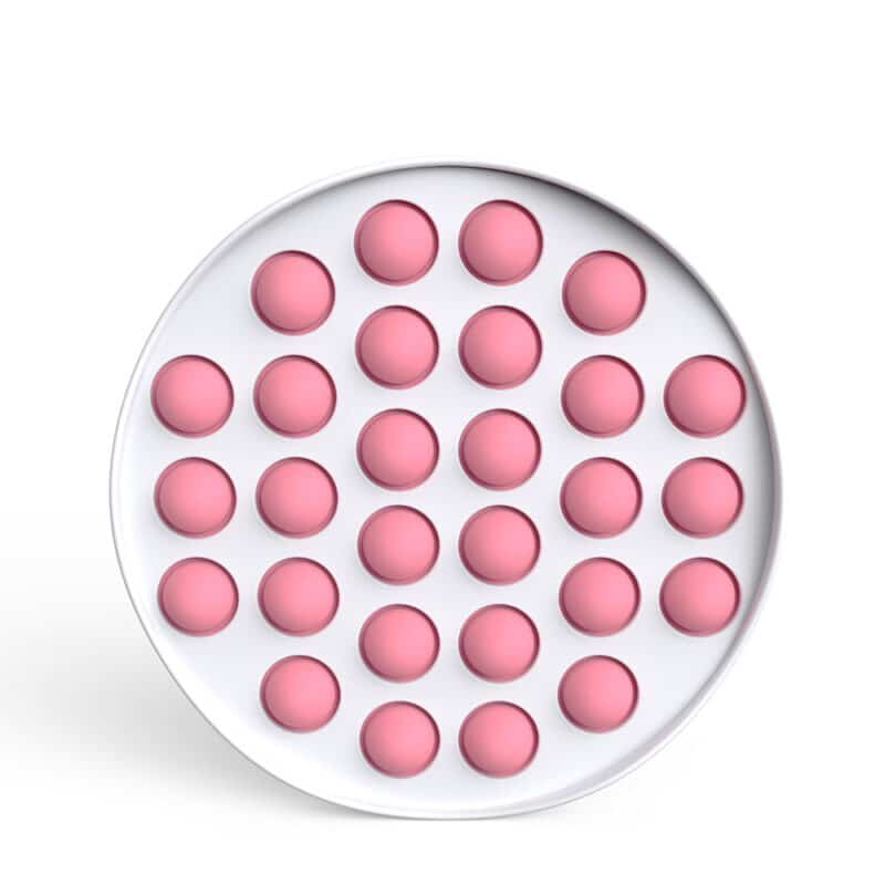 Fidget Toys - Pop It Bubbles - Hvid Cirkel (flere farver)