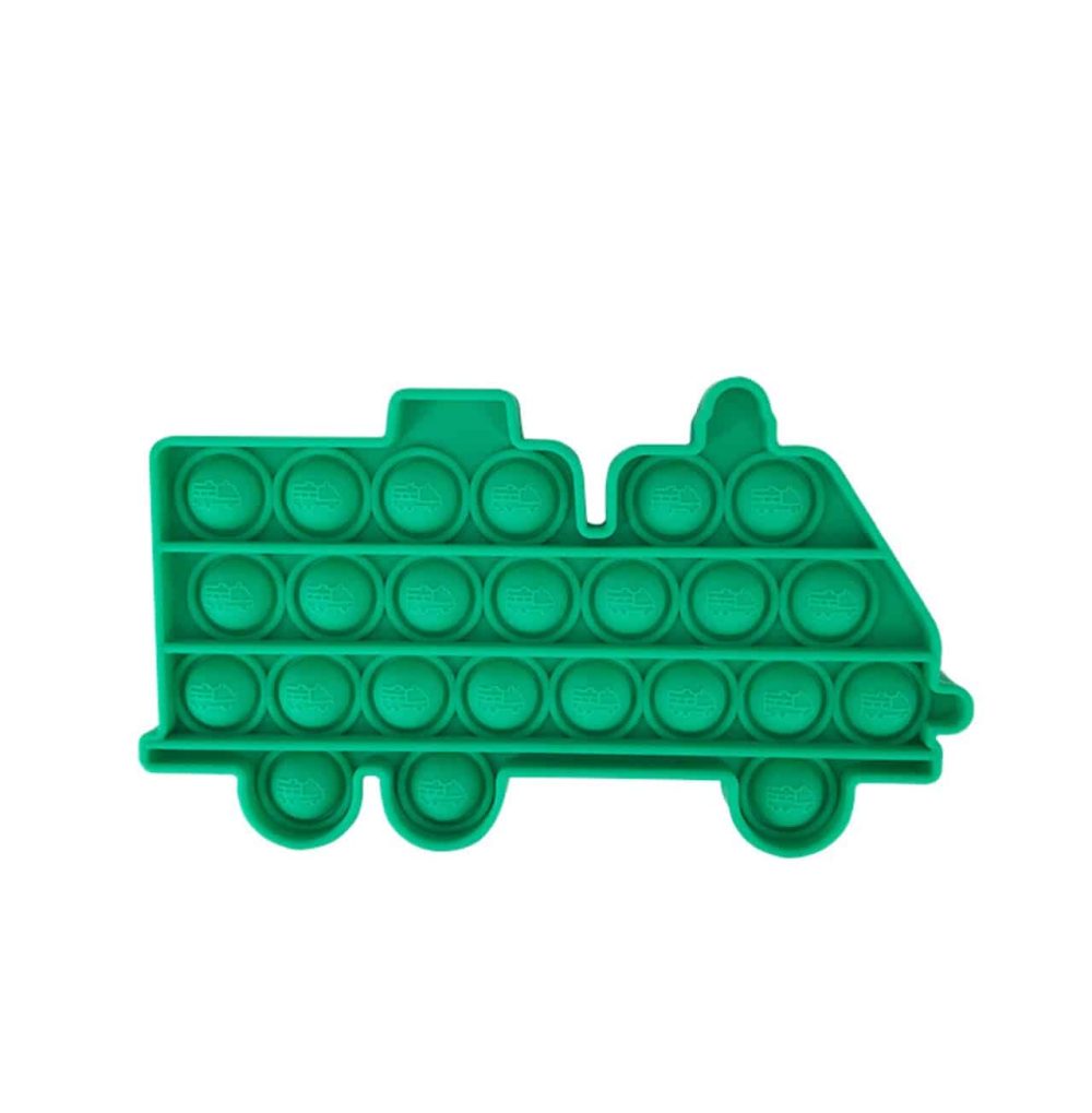 push pop green fireengine