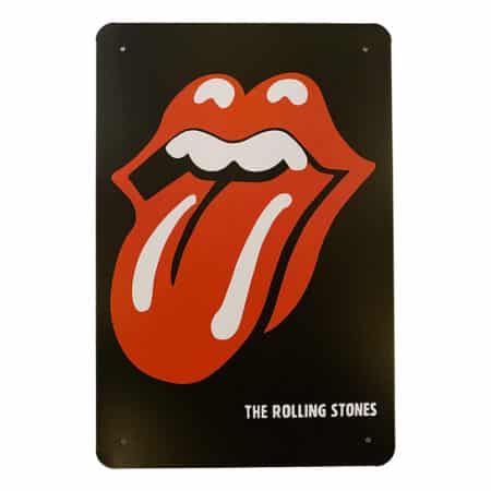 Metalskilt - Kiss - Rolling Stones