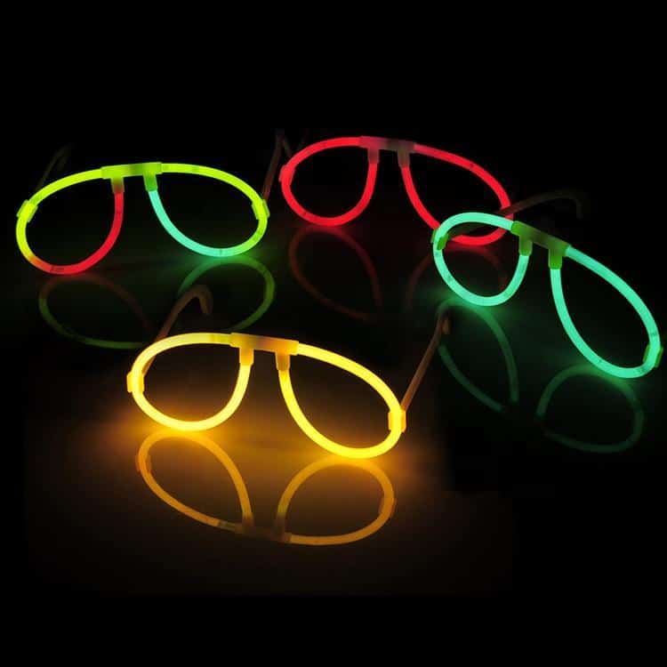 3: Runde Briller - Selvlysende glow stick