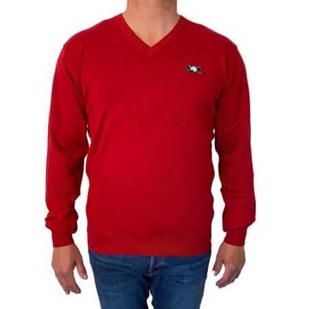 Sweatshirt Wilford Knit fra Vinson Camp i Jester Red