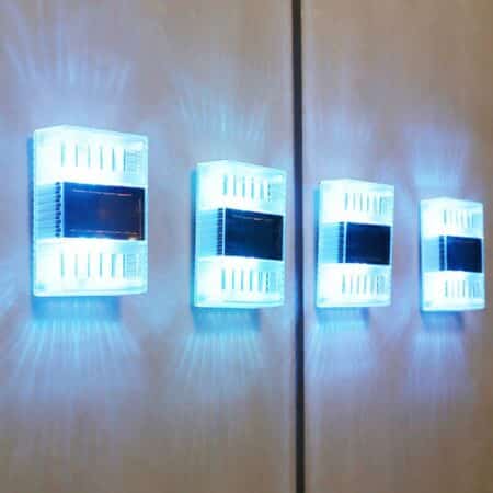 LED-solcelle væglampe (transparent)
