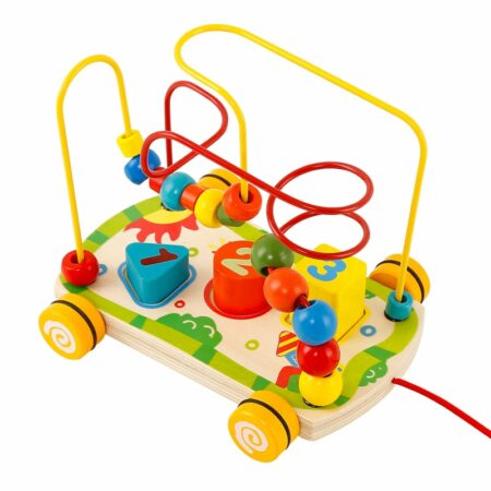 wooden toy my rolling bead maze 2