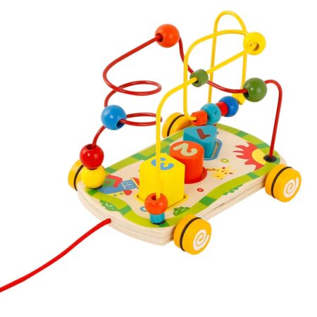 wooden toy my rolling bead maze 3