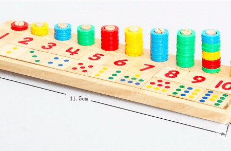wooden toy teaching logarithmic board 6
