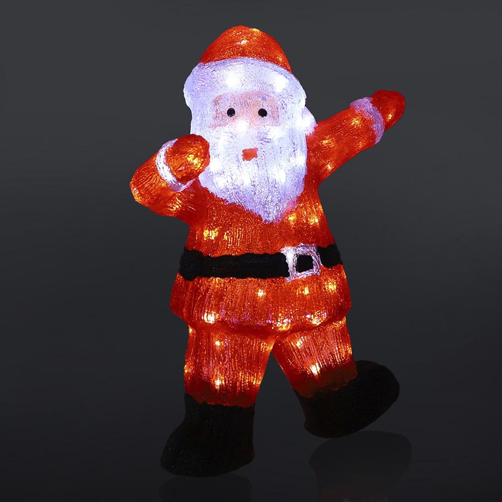 Julemand højde 55 cm med LED-Lys