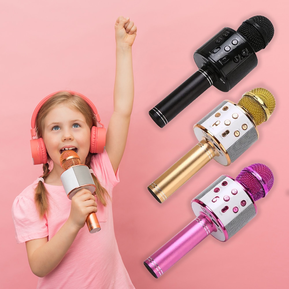 Karaoke Mikrofon m/Bluetooth & Højttaler