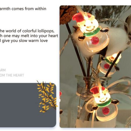 LED light string Christmas festive Christmas snow men atmosphere decorative light 2