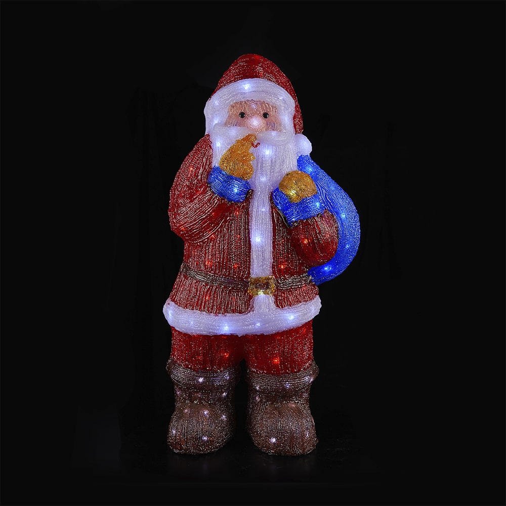 Julemand Akryl - højde 83 cm med LED-Lys