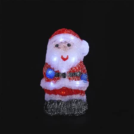 Julemand Akryl - højde 20 cm med LED-Lys