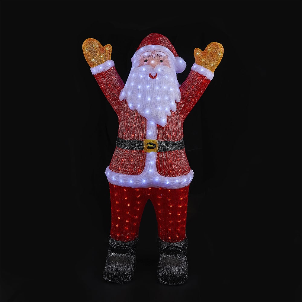 Julemand Akryl - højde 120 cm med LED-Lys