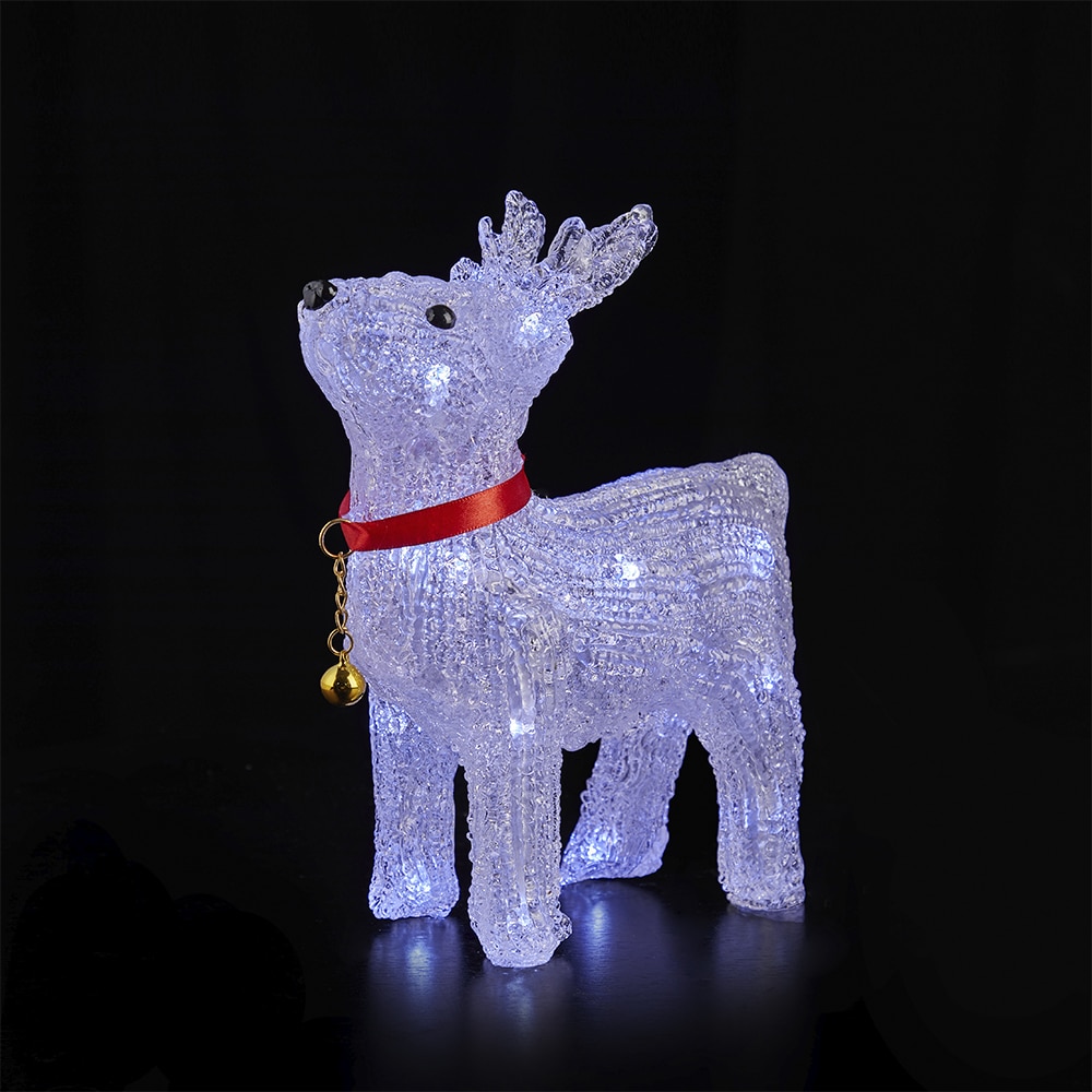 Billede af Rensdyr Akryl - højde 22 cm med LED-Lys