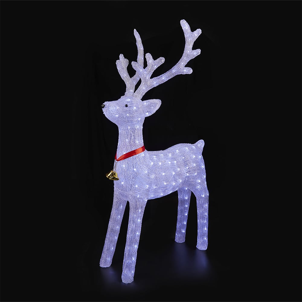Billede af Rensdyr Akryl - højde 130 cm med LED-Lys
