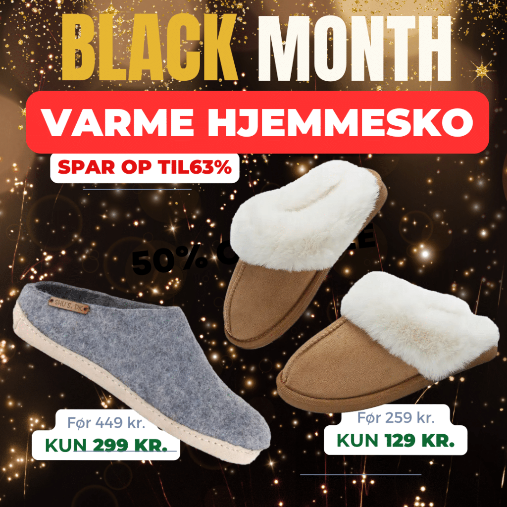 BLACK MONTH Hjemmesko