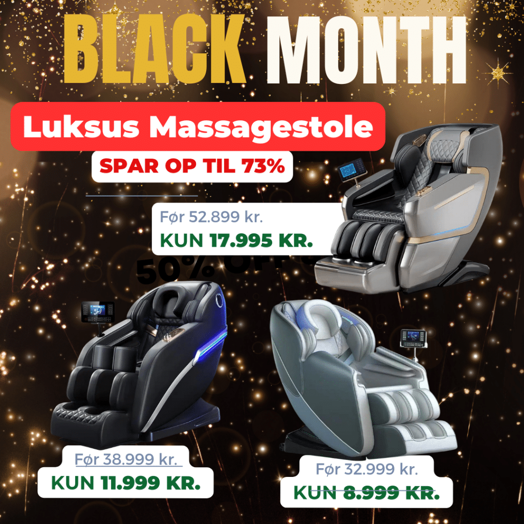 BLACK MONTH Luksus Massagestole